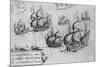 Battle of Manila Against Dutch Fleet in 1600, Philippines, 17th Century-null-Mounted Giclee Print