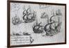 Battle of Manila Against Dutch Fleet in 1600, Philippines, 17th Century-null-Framed Giclee Print