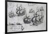 Battle of Manila Against Dutch Fleet in 1600, Philippines, 17th Century-null-Framed Giclee Print