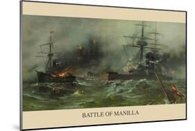Battle of Manila Harbor-null-Mounted Art Print