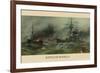 Battle of Manila Harbor-null-Framed Premium Giclee Print