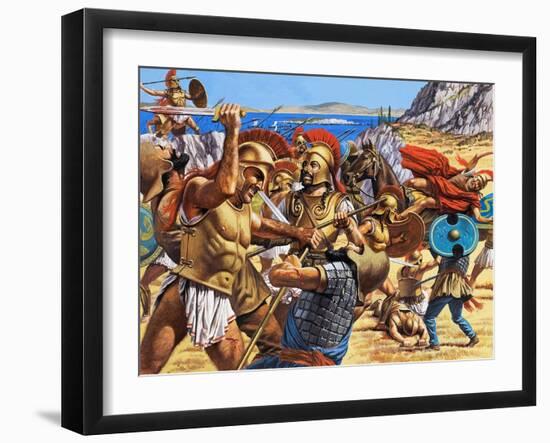 Battle of Marathon-Roger Payne-Framed Giclee Print