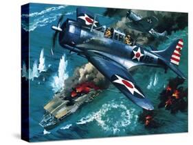 Battle of Midway-Wilf Hardy-Stretched Canvas