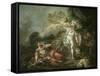 Battle of Minerva Against Mars-Jacques-Louis David-Framed Stretched Canvas