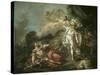 Battle of Minerva Against Mars-Jacques-Louis David-Stretched Canvas