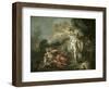 Battle of Minerva Against Mars-Jacques-Louis David-Framed Giclee Print