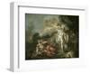 Battle of Minerva Against Mars-Jacques-Louis David-Framed Giclee Print