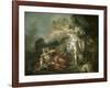 Battle of Minerva Against Mars-Jacques-Louis David-Framed Giclee Print