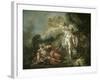 Battle of Minerva Against Mars-Jacques-Louis David-Framed Giclee Print