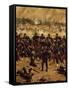 Battle of Miraflores, Peruvian Soldiers Defending Lima from Advance of Chilean Army-Juan Manuel Blanes-Framed Stretched Canvas