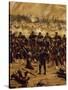 Battle of Miraflores, Peruvian Soldiers Defending Lima from Advance of Chilean Army-Juan Manuel Blanes-Stretched Canvas
