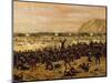 Battle of Miraflores, Peruvian Soldiers Defending Lima from the Advance of the Chilean Army-Juan Manuel Blanes-Mounted Giclee Print