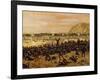 Battle of Miraflores, Peruvian Soldiers Defending Lima from the Advance of the Chilean Army-Juan Manuel Blanes-Framed Giclee Print