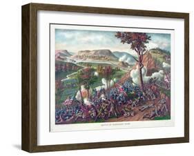 Battle of Missionary Ridge, Pub. Kurz and Allison, 1886-null-Framed Giclee Print