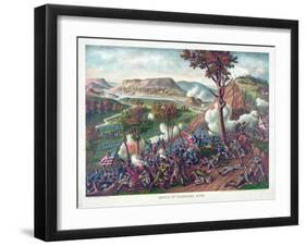 Battle of Missionary Ridge, Pub. Kurz and Allison, 1886-null-Framed Giclee Print