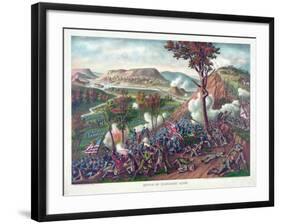 Battle of Missionary Ridge, Pub. Kurz and Allison, 1886-null-Framed Giclee Print