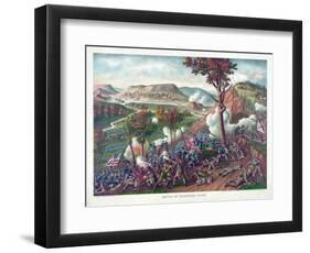 Battle of Missionary Ridge, Pub. Kurz and Allison, 1886-null-Framed Premium Giclee Print