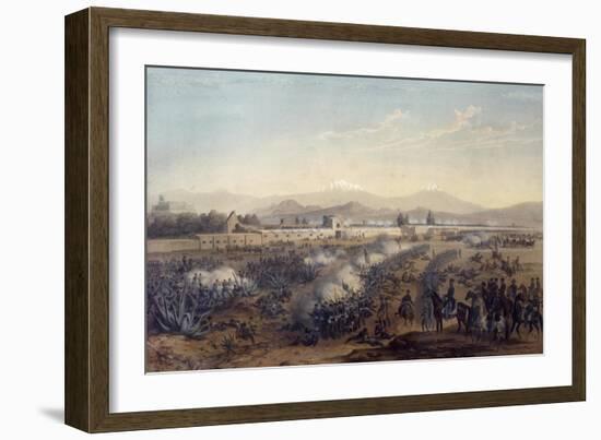 Battle of Molino Del Rey, September 8, 1847-Carl Nebel-Framed Giclee Print