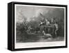 Battle of Monmouth New Jersey-D.m. Carter-Framed Stretched Canvas