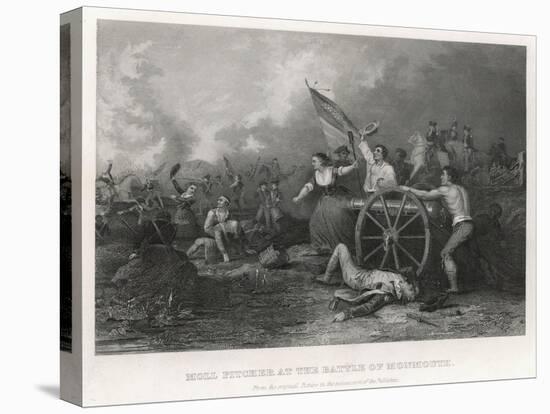 Battle of Monmouth New Jersey-D.m. Carter-Stretched Canvas