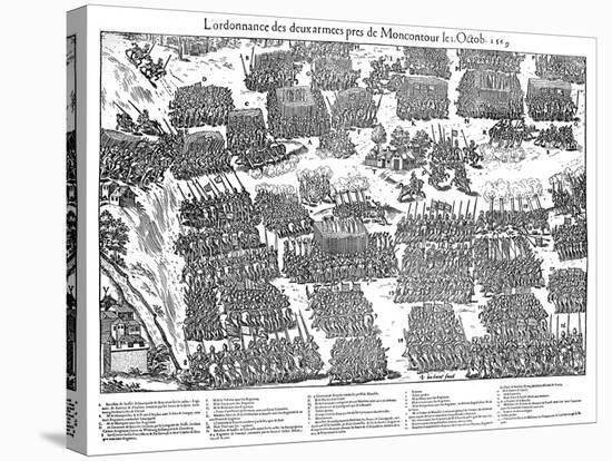 Battle of Montcontour, French Religious Wars, October 1569-Jacques Tortorel-Stretched Canvas