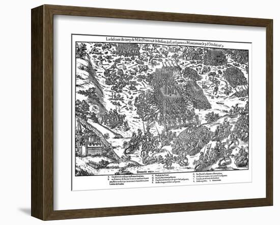 Battle of Montcontour, French Religious Wars, October 1569-Jacques Tortorel-Framed Giclee Print