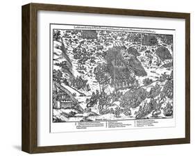 Battle of Montcontour, French Religious Wars, October 1569-Jacques Tortorel-Framed Giclee Print