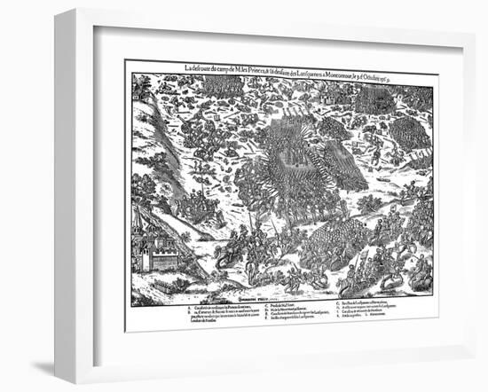 Battle of Montcontour, French Religious Wars, October 1569-Jacques Tortorel-Framed Giclee Print