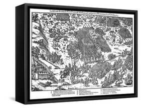 Battle of Montcontour, French Religious Wars, October 1569-Jacques Tortorel-Framed Stretched Canvas