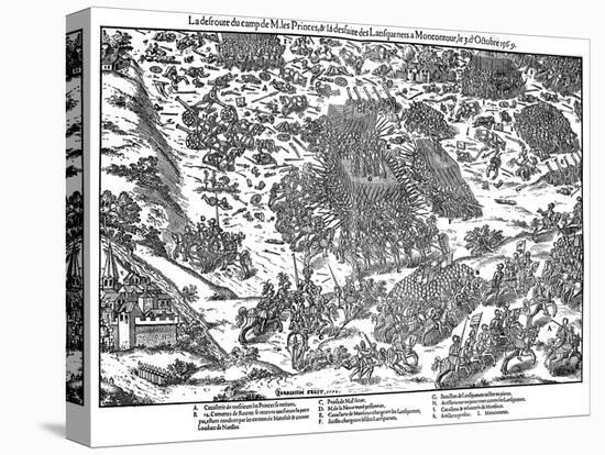 Battle of Montcontour, French Religious Wars, October 1569-Jacques Tortorel-Stretched Canvas