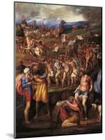 Battle of Montemurlo and Rape of Ganymede, August 1, 1537-Battista Franco-Mounted Giclee Print