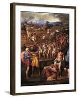 Battle of Montemurlo and Rape of Ganymede, August 1, 1537-Battista Franco-Framed Giclee Print