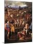 Battle of Montemurlo and Rape of Ganymede, August 1, 1537-Battista Franco-Mounted Giclee Print