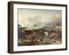 Battle of Montereau, 18th February 1814-Jean Charles Langlois-Framed Giclee Print