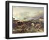 Battle of Montereau, 18th February 1814-Jean Charles Langlois-Framed Giclee Print