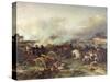 Battle of Montereau, 18th February 1814-Jean Charles Langlois-Stretched Canvas