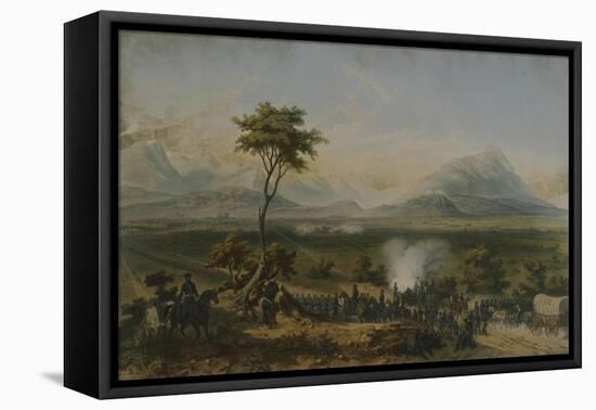 Battle of Monterrey, General Taylor's Troops, September 1846-Carl Nebel-Framed Stretched Canvas