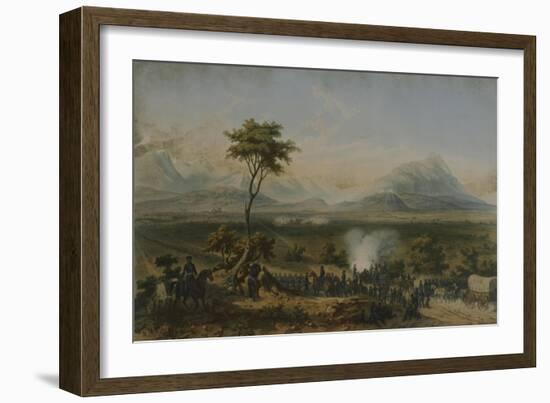 Battle of Monterrey, General Taylor's Troops, September 1846-Carl Nebel-Framed Giclee Print