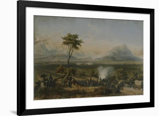 Battle of Monterrey, General Taylor's Troops, September 1846-Carl Nebel-Framed Giclee Print