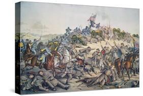 Battle of Nashville, December 15-16Th, 1864, Engraved by Kurz and Allison, 1891 (Colour Litho)-American-Stretched Canvas