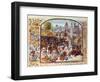 Battle of Neville's Cross from the Hundred Years War: a Diversionary Action by the French-null-Framed Giclee Print