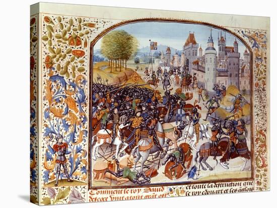 Battle of Neville's Cross from the Hundred Years War: a Diversionary Action by the French-null-Stretched Canvas