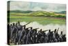 Battle of New Orleans on 8th January 1815-Ron Embleton-Stretched Canvas