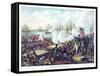 Battle of New Orleans, pub. Kurz & Allison, c.1890-American School-Framed Stretched Canvas