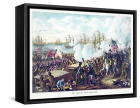 Battle of New Orleans, pub. Kurz & Allison, c.1890-American School-Framed Stretched Canvas