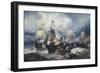 Battle of Nile or Battle of Bay of Aboukir, 1-2 August 1798-Francois Etienne Musin-Framed Giclee Print