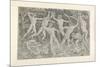 Battle of Nude Men, C. 1470 - 1475-Antonio Pollaiuolo-Mounted Premium Giclee Print