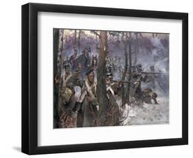 Battle of Olszynk Grochowsk, Warsaw, 25 February 1831, 1912-Wojciech Kossak-Framed Giclee Print