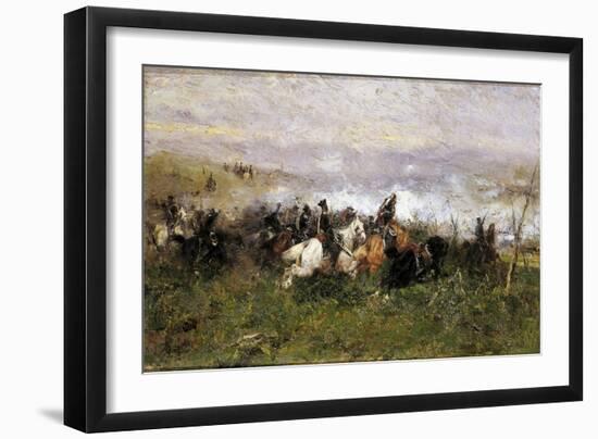 Battle of Pastrengo, April 30, 1848-Sebastiano de Albertis-Framed Giclee Print