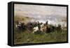 Battle of Pastrengo, April 30, 1848-Sebastiano de Albertis-Framed Stretched Canvas